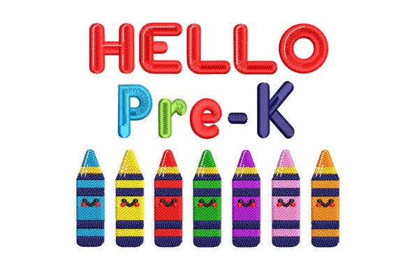 Back to School Hello Pre-K Embroidery Review