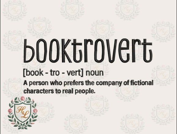 Booktrovert Embroidery Files Review