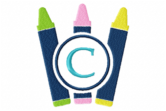 Crayons Frame Monogram Letter C Review