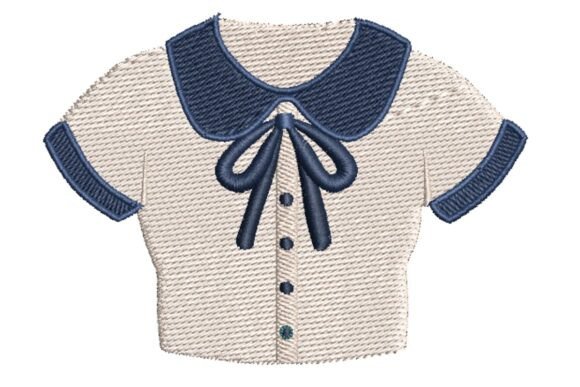 Girl s School Uniform Blouse Embroidery Review
