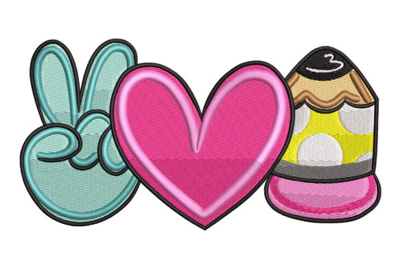 Peace Love Pencil Embroidery Review