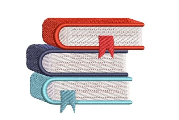 Stack of Colorful Books with Bookmarks Review