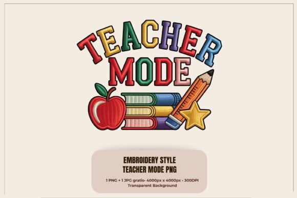 Teacher Mode Faux Embroidery PNG Review