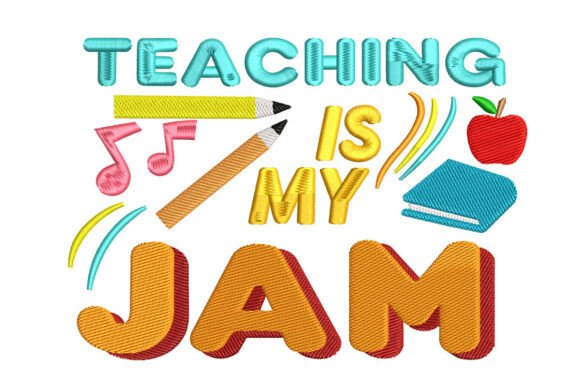 Teaching Is My Jam Embroidery Review
